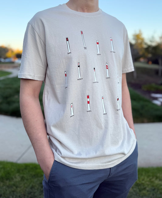 Bollards of the World: T-shirt